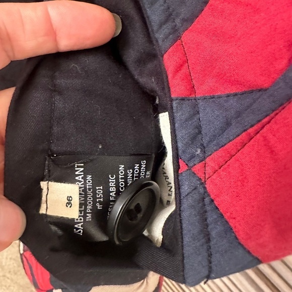 ETOILE ISABEL MARANT Enid reversible quilted cotton coat Size 36 - Picture 13 of 14